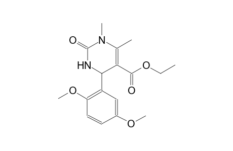 ethyl 4-(2,5-dimethoxyphenyl)-1,6-dimethyl-2-oxo-1,2,3,4-tetrahydro-5-pyrimidinecarboxylate