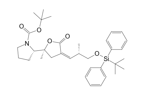 (2S)-2-[(2S,4Z)-4-[(2S)-3-[tert-butyl(diphenyl)silyl]oxy-2-methyl-propylidene]-5-keto-2-methyl-tetrahydrofuran-2-yl]pyrrolidine-1-carboxylic acid tert-butyl ester