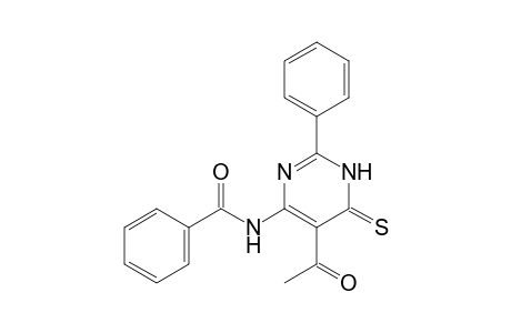 N-(5-acetyl-2-phenyl-4-sulfanylidene-1H-pyrimidin-6-yl)benzamide