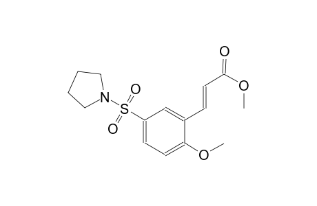 2-propenoic acid, 3-[2-methoxy-5-(1-pyrrolidinylsulfonyl)phenyl]-, methyl ester, (2E)-