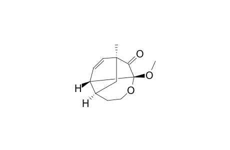 (1S*,3R*,7S*,8R*)-3-Methoxy-1-methyl-4-oxatricyclo[5.3.1.0(3,8)]undec-9-en-2-one