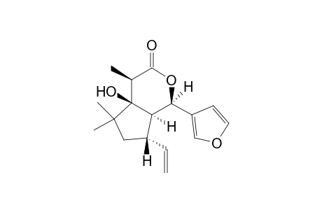 9-Ethenyl-6-hydroxy-5,7,7-trimethyl-2-(furan-3-yl)-3-oxabicyclo[4.3.0]nonan-4-one isomer