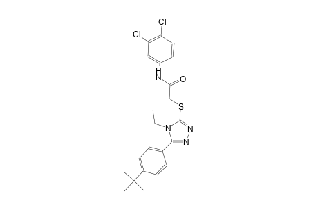 2-{[5-(4-tert-butylphenyl)-4-ethyl-4H-1,2,4-triazol-3-yl]sulfanyl}-N-(3,4-dichlorophenyl)acetamide