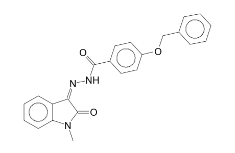4-(Benzyloxy)-N'-[(3E)-1-methyl-2-oxo-1,2-dihydro-3H-indol-3-ylidene]benzohydrazide