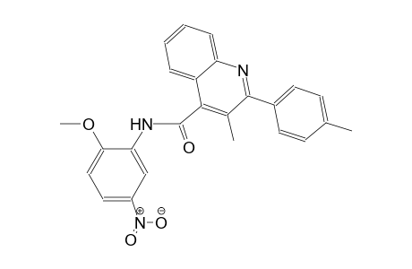 N-(2-methoxy-5-nitrophenyl)-3-methyl-2-(4-methylphenyl)-4-quinolinecarboxamide