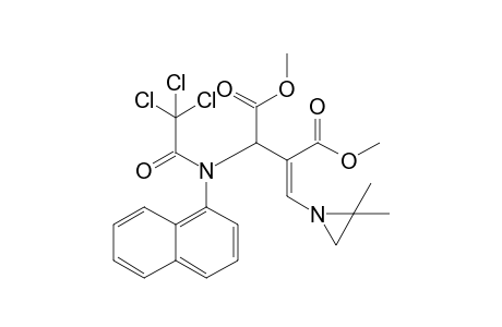 Dimethyl 2-[(t-butylylimino)methylidene]-3-[N-(1"-naphthyl)-2',2',2'-trichloroacetamido]-succinate