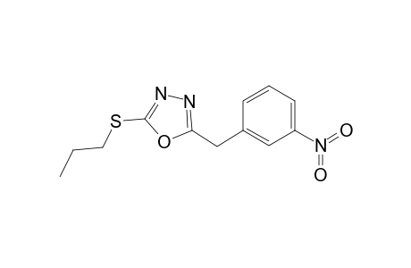 2-(3-Nitrobenzyl)-5-(propylthio)-1,3,4-oxadiazole