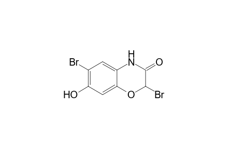 2,6-bis(bromanyl)-7-oxidanyl-4H-1,4-benzoxazin-3-one