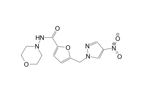 N-(4-morpholinyl)-5-[(4-nitro-1H-pyrazol-1-yl)methyl]-2-furamide