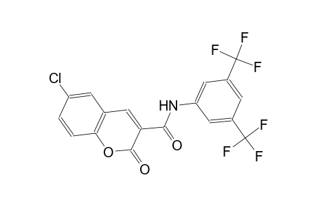 N-[3,5-bis(trifluoromethyl)phenyl]-6-chloro-2-oxo-2H-chromene-3-carboxamide