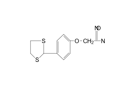 2-[p-(1,3-dithiolan-2-yl)phenoxy]acetamidoxime