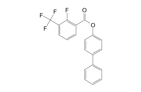 2-Fluoro-3-trifluoromethylbenzoic acid, 4-biphenyl ester