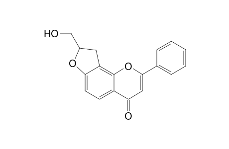 2,3-Dihydro-2-hydroxymethyl-5-phenylfuro[2,3-h][1]benzopyran-7-one