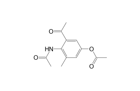 Acetamide, N-[2-acetyl-4-(acetyloxy)-6-methylphenyl]-