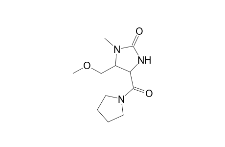 1-Methyl-5-(methoxymethyl)-4-[(pyrrolidin-1-yl)carbonyl]-tetrahydroimidazol-2-one