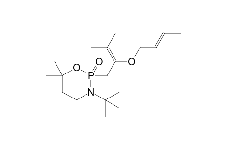 (E)-3-tert-Butyl-6,6-dimethyl-2-oxo-[2'-((E)-2-butenyloxy)-3'-methyl-2'-butenyl]-1,3,2-oxazaphosphorinane