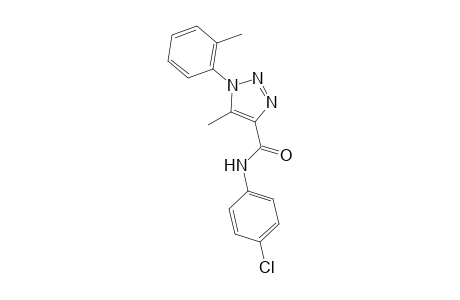 1H-1,2,3-Triazole-4-carboxamide, N-(4-chlorophenyl)-5-methyl-1-(2-methylphenyl)-