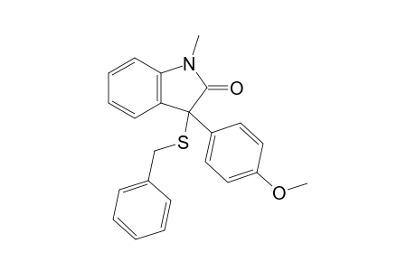 3-(Benzylthio)-3-(4-methoxyphenyl)-1-methylindolin-2-one