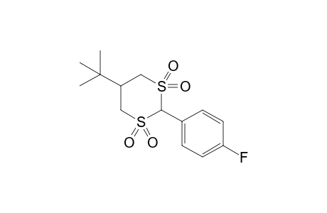 5-tert-butyl-2-(4-fluorophenyl)-1,3-dithiane 1,1,3,3-tetraoxide