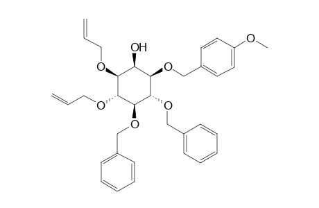 (+)-3,4-Di-O-allyl-5,6-di-O-benzyl-1-O-(p-methoxybenzyl)-myo-insitol