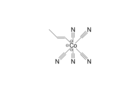 (E)-1-(Pentacyano-cobalt)-2-methyl-vinyl trianion