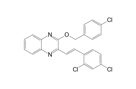 Quinoxaline, 2-[(4-chlorophenyl)methoxy]-3-[2-(2,4-dichlorophenyl)ethenyl]-