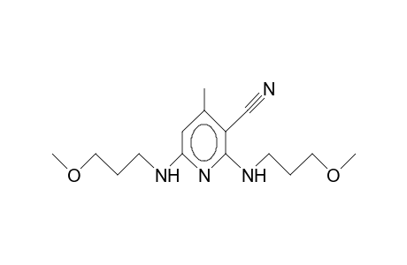 2,6-Bis(3-methoxy-propylamino)-4-methyl-3-pyridinecarbonitrile