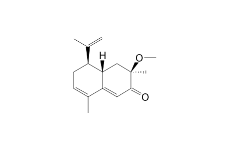 (3R,4aS,5R)-3,8-Dimethyl-5-isopropenyl-3-methoxy-4,4a,5,6-tetrahydro-2(3H)-naphthalenone