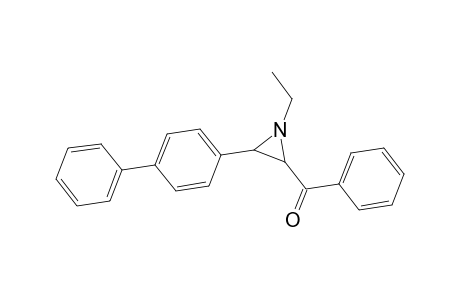 Methanone, (3-[1,1'-biphenyl]-4-yl-1-ethyl-2-aziridinyl)phenyl-, trans-