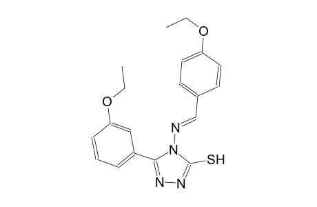 5-(3-ethoxyphenyl)-4-{[(E)-(4-ethoxyphenyl)methylidene]amino}-4H-1,2,4-triazol-3-yl hydrosulfide