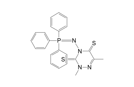 2,6-Dimethyl-3,5-dithioxo-4-triphenylphosphoranylideneamino-2,3,4,5-tetrahydro[1,2,4]triazine