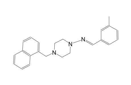 1-piperazinamine, N-[(E)-(3-methylphenyl)methylidene]-4-(1-naphthalenylmethyl)-