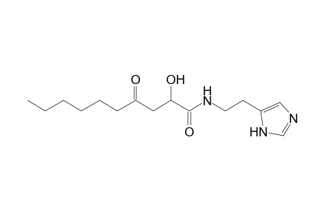 2-Hydroxy-N-[2-(1H-imidazol-5-yl)ethyl]-4-oxodecanamide