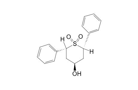 trans-2,trans-6-diphenyltetrahydro-2H-thiopyran-4-ol, 1,1-dioxide(axial)
