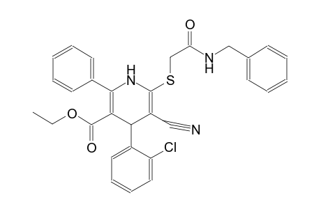 ethyl 6-{[2-(benzylamino)-2-oxoethyl]sulfanyl}-4-(2-chlorophenyl)-5-cyano-2-phenyl-1,4-dihydro-3-pyridinecarboxylate