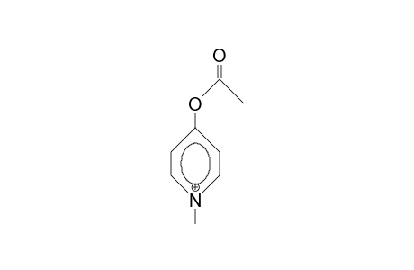 4-Acetoxy-1-methyl-pyridinium cation
