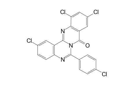 6-(p-Chlorophenyl)-2,10,12-trichloro-quinazolino[4,3-b]quinazolin-8-one