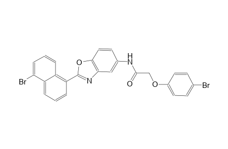N-[2-(5-bromo-1-naphthyl)-1,3-benzoxazol-5-yl]-2-(4-bromophenoxy)acetamide