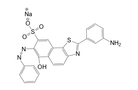 Aniline->2-(m-aminophenyl)-6-hydroxynaphthol[2,1]thiazol-8-sulfonacid