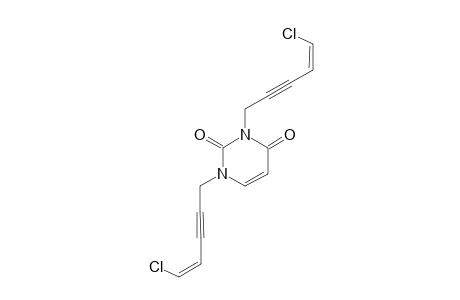 N1,N3-BIS-(5-CHLOROPENT-4-ENE-2-YNE-1-YL)-URACIL