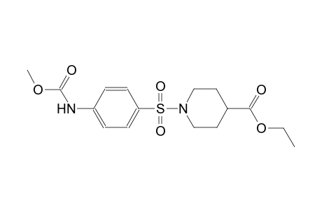1-(4-Methoxycarbonylamino-benzenesulfonyl)-piperidine-4-carboxylic acid ethyl ester