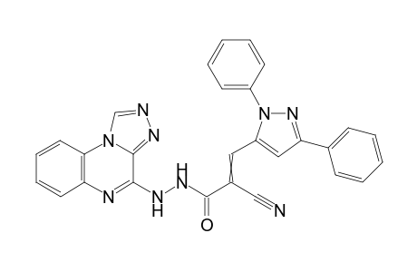 N'-([1,2,4]triazolo[4,3-a]quinoxalin-4-yl)-2-cyano-3-(1,3-diphenyl-1H-pyrazol-5-yl)acrylohydrazide