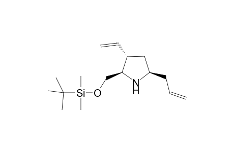 (2R,3S,5R/S)-5-Allyl-2-tert-butyldimethylsiloxymethyl-3-vinylpyrrolidine