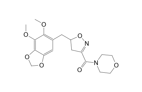 morpholine, 4-[[5-[(6,7-dimethoxy-1,3-benzodioxol-5-yl)methyl]-4,5-dihydro-3-isoxazolyl]carbonyl]-