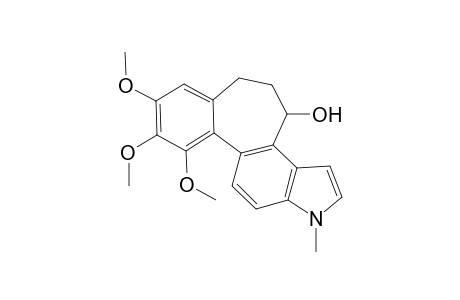 1',2',3'-trimethoxybenzo[4',5':4,5]-1H-6,7-dihydro-1-hydroxycyclohepta-[2,3-e]-1H-1-methylindole