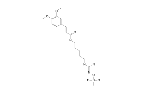 (E)-1-[(3,4-DIMETHOXYCINNAMOYL)-AMINO]-5-GUANIDINOPENTANE-MESYLATE