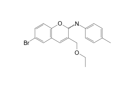 6-Bromo-3-ethoxymethyl-2-(4-methylphenyl)imino-2H-chromene