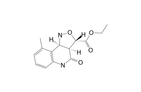 3-ETHOXYCARBONYL-9-METHYL-1,3,3A,4,5,9B-HEXAHYDROISOXAZOLO-[4,3-C]-QUINOLIN-4-ONE