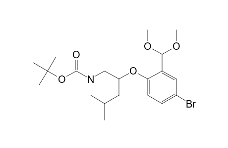 (+/-)-TERT.-BUTYL-2-[4-BROMO-2-(DIMETHOXYMETHYL)-PHENOXY]-3-METHYLBUTYL-CARBAMATE