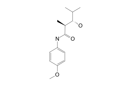 THREO-N-(4-METHOXYPHENYL)-2,4-DIMETHYL-3-HYDROXY-PENTANAMIDE